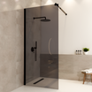 Douchewand Lima 90 x 200 cm - Zwart - Rookglas Nano Coating