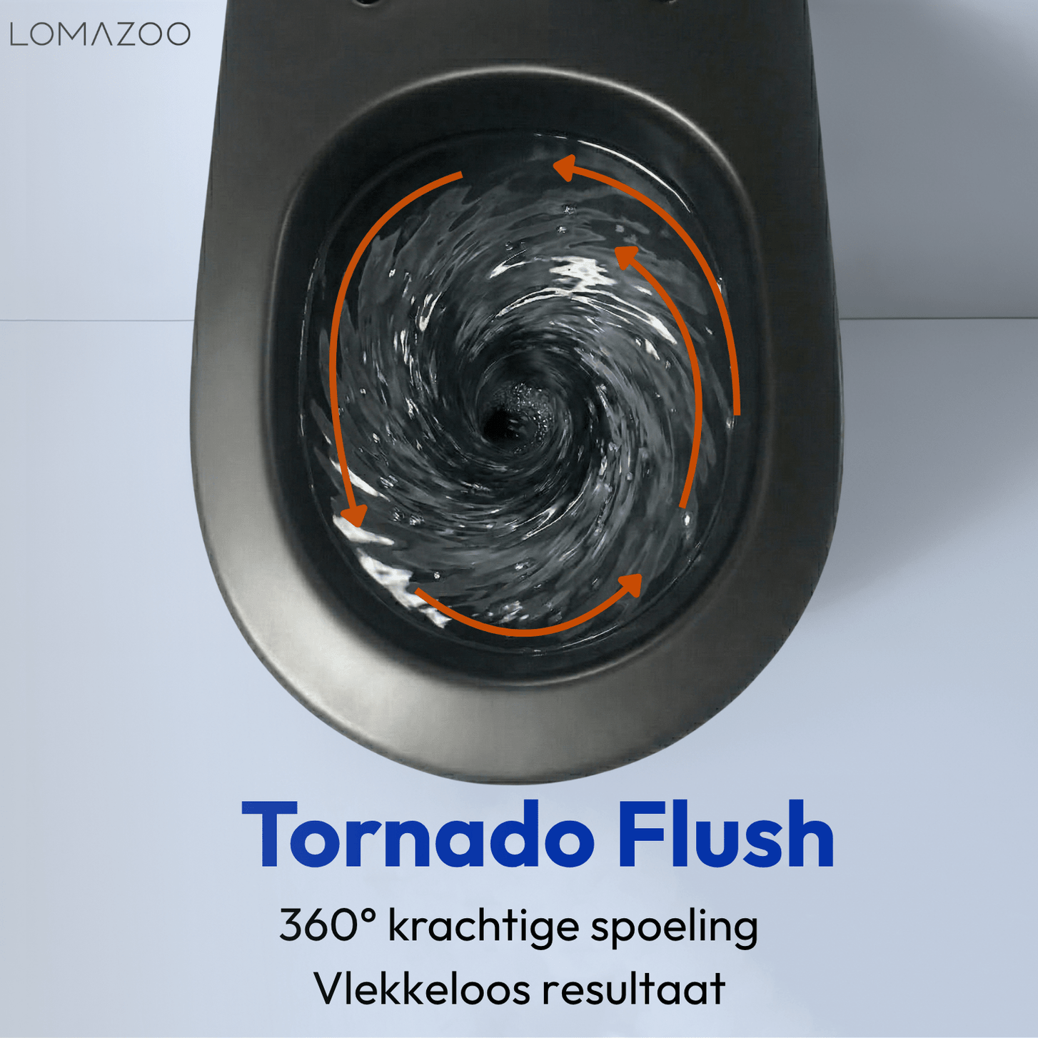 Hangtoilet met Inbouwreservoir - Rond Zwart - Drukplaat Rond Goud - Linea - lomazoo.com