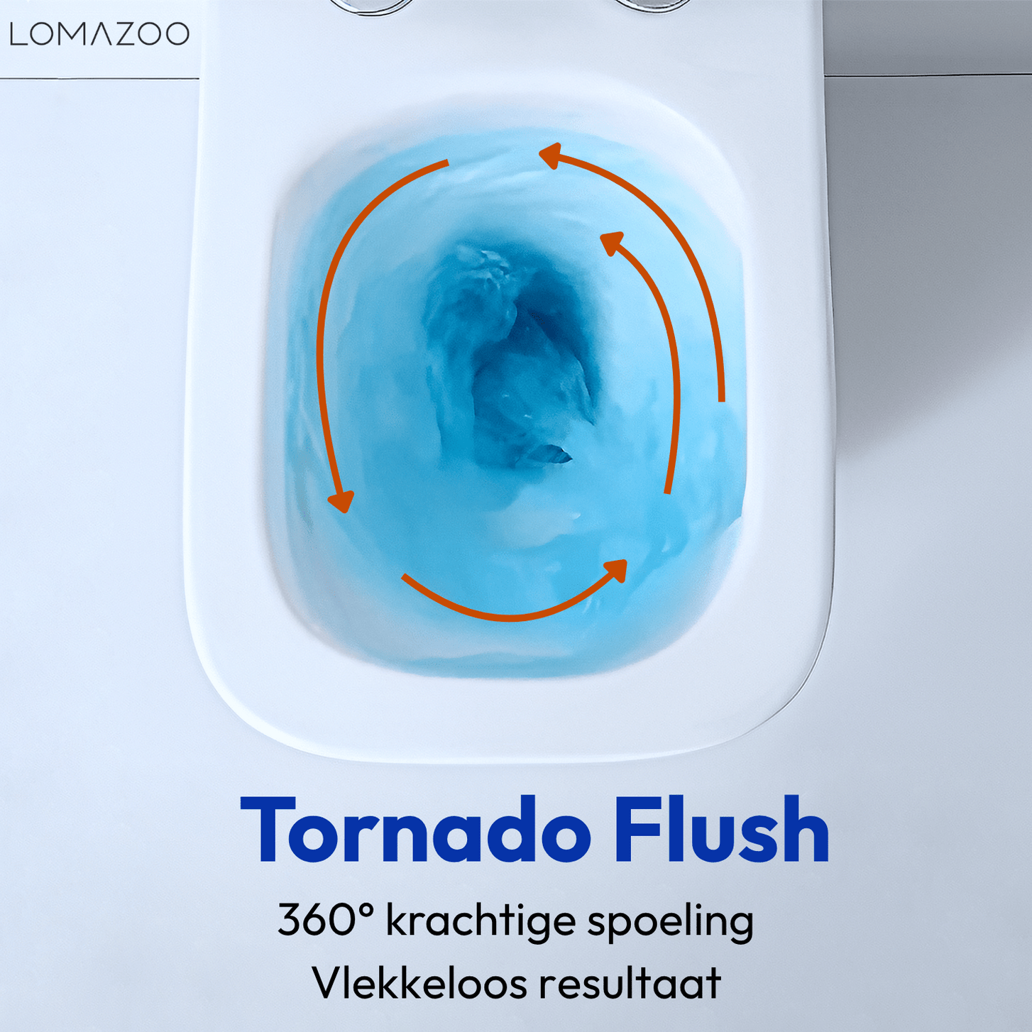 Hangtoilet met Inbouwreservoir - Vierkant Wit - Drukplaat Rond Zwart - Linea - lomazoo.com